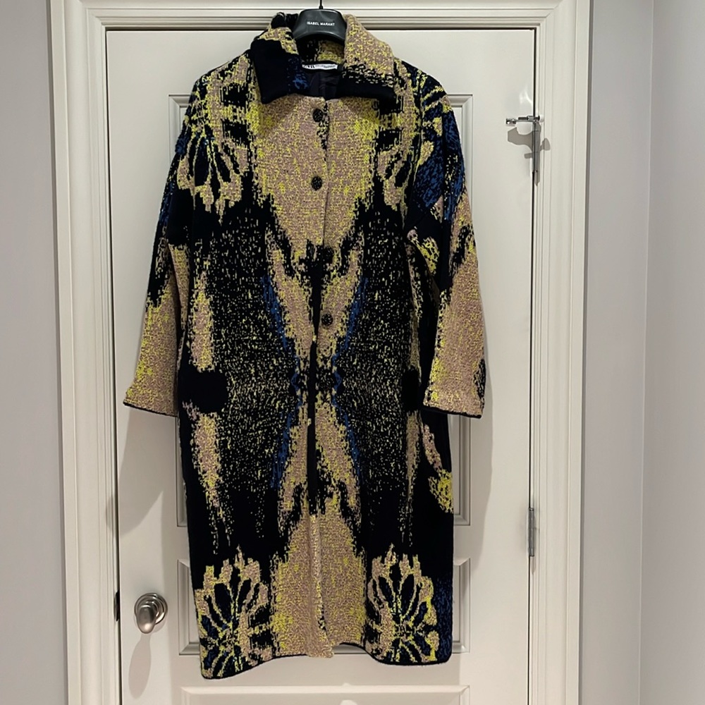 ZARA Limited edition Jacquard Knit Coat